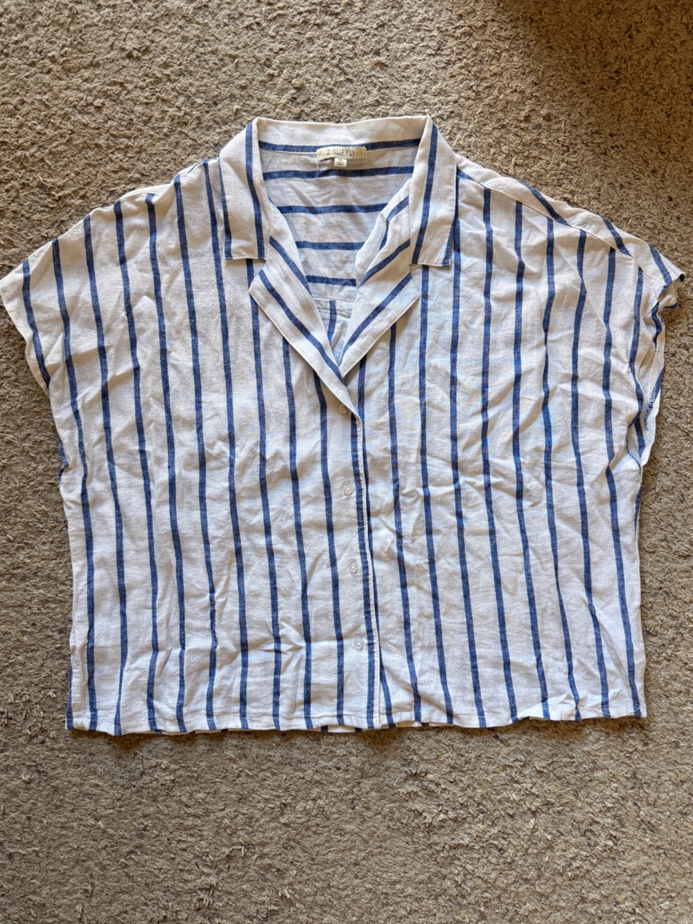 Z Supply Blue and white striped top
